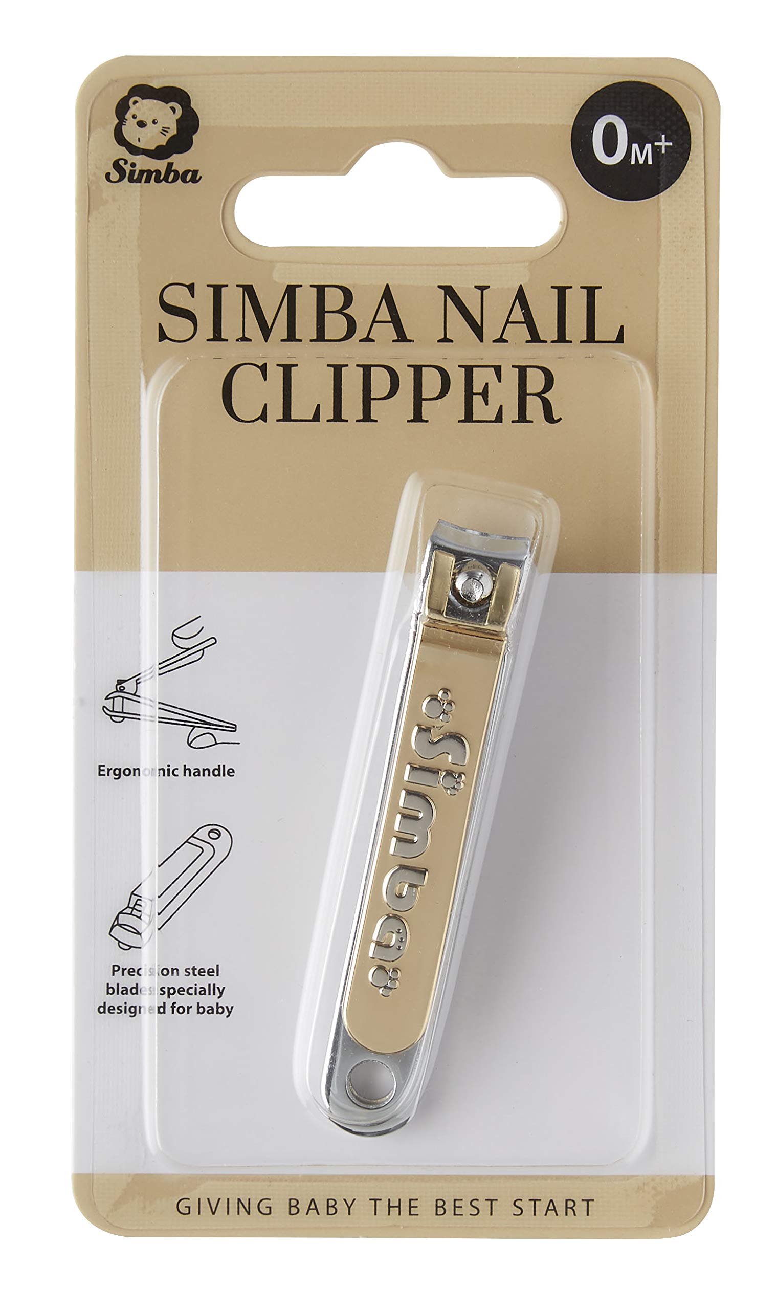 Foto 6 pulgar | Cortauñas Para Bebés Simba De Acero Al Carbono Chapado En Oro Con Lima De Uñas - Venta Internacional.