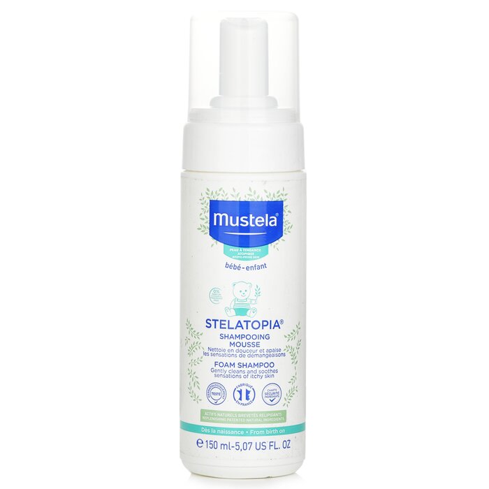 Champú En Espuma Stelatopia Mustela Para Bebés Con Picazón En La Piel, 150 Ml - Venta Internacional.