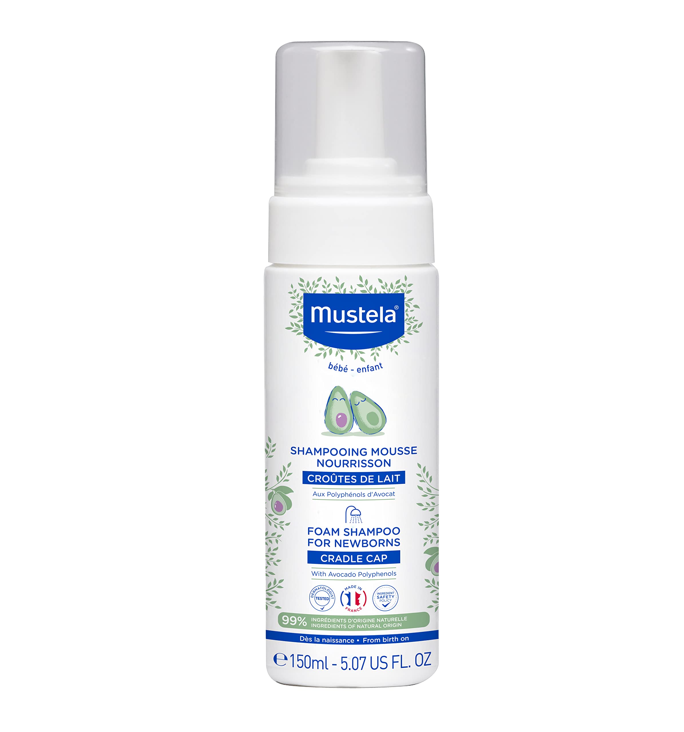 Champú En Espuma Para Recién Nacidos Mustela Cradle Cap Sin Fragancia - Venta Internacional.