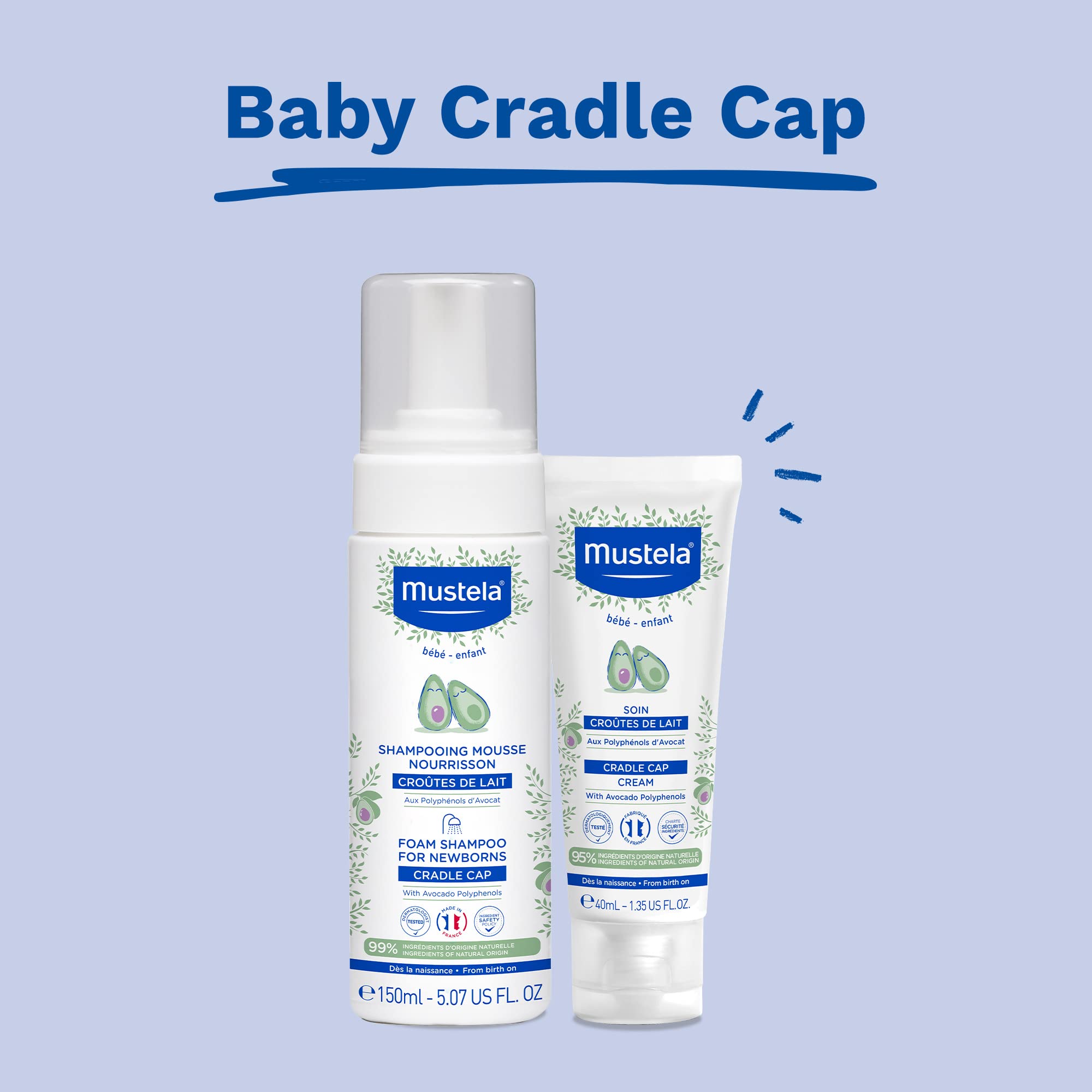 Foto 5 pulgar | Champú En Espuma Para Recién Nacidos Mustela Cradle Cap Sin Fragancia - Venta Internacional.