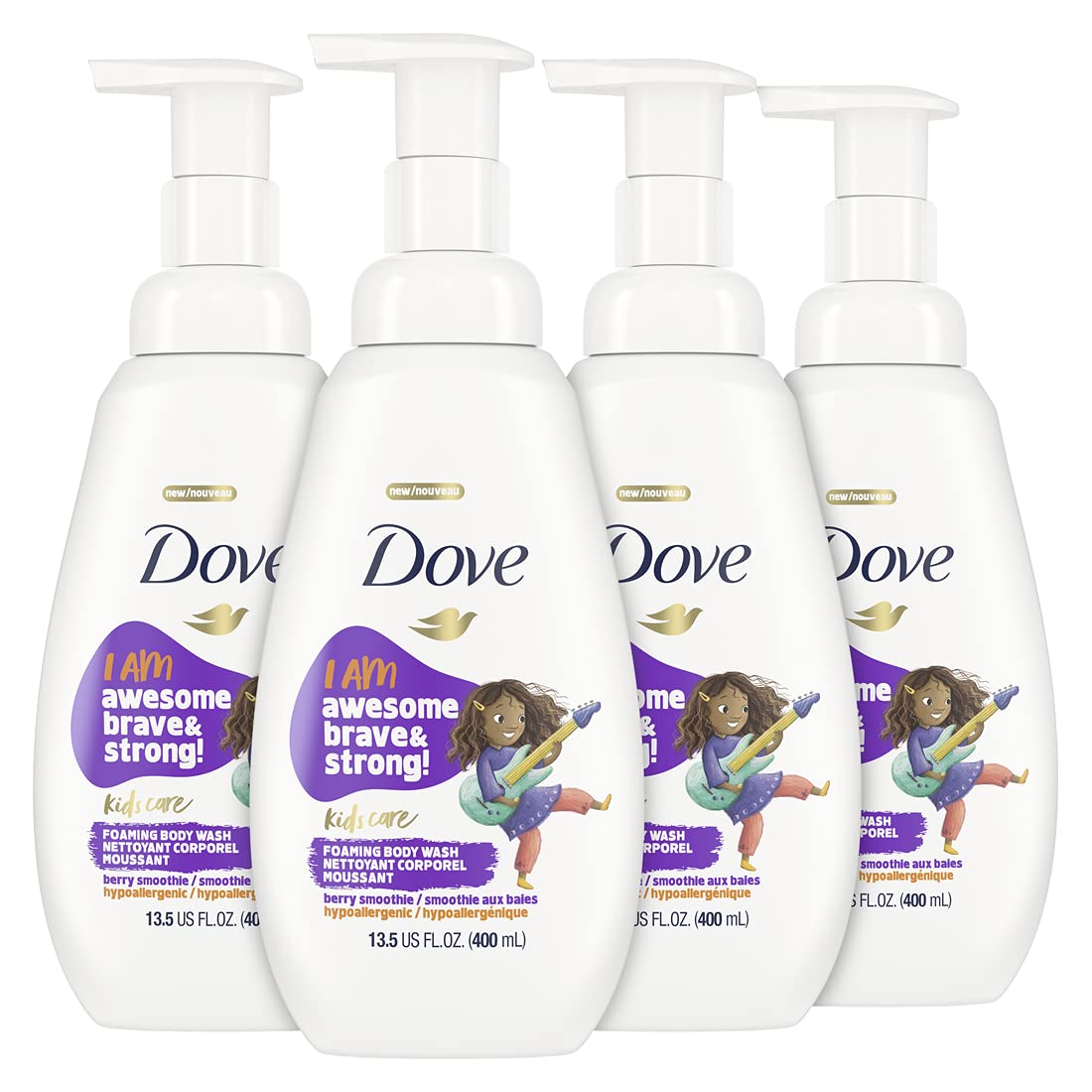 Foto 2 pulgar | Gel De Baño Espumoso Dove Kids Berry Smoothie, 400 Ml, Paquete De 4 - Venta Internacional.