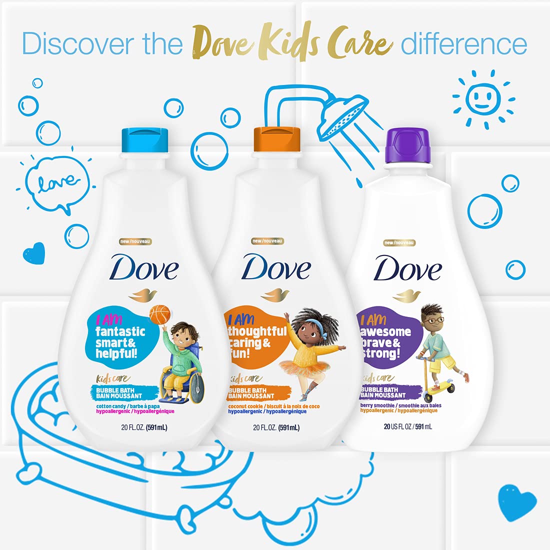 Foto 4 pulgar | Gel De Baño Espumoso Dove Kids Berry Smoothie, 400 Ml, Paquete De 4 - Venta Internacional.