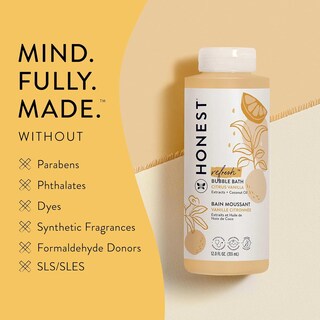 Foto 5 | Baño De Burbujas Espumoso The Honest Company Citrus Vanilla, 355 Ml - Venta Internacional.