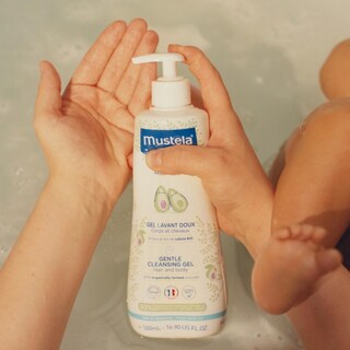 Foto 2 | Gel Limpiador Mustela Baby Hair & Body Wash 500 Ml Con Aguacate - Venta Internacional.