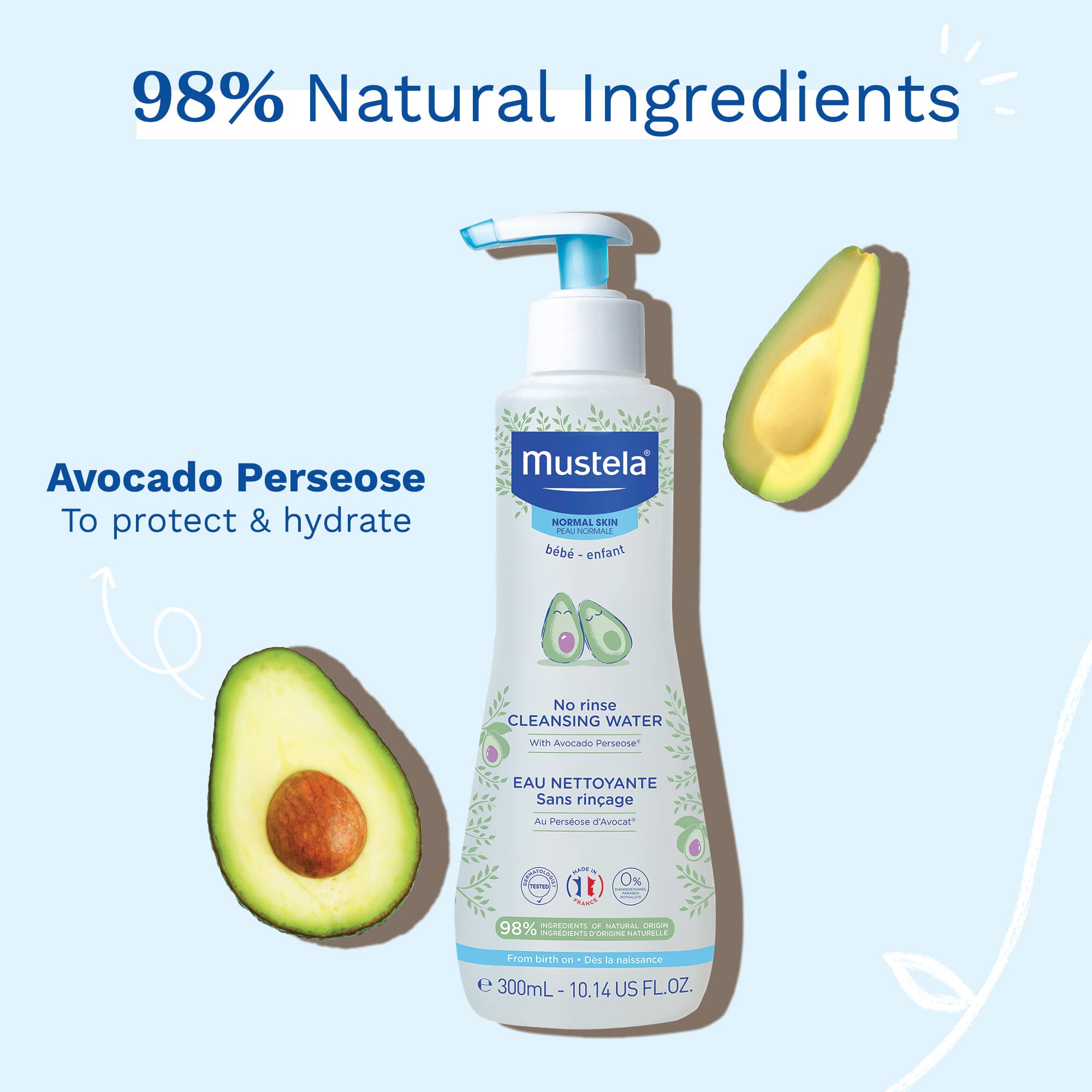 Foto 5 | Agua Limpiadora Mustela No-rinse Micellar Con Aguacate 300 Ml - Venta Internacional.