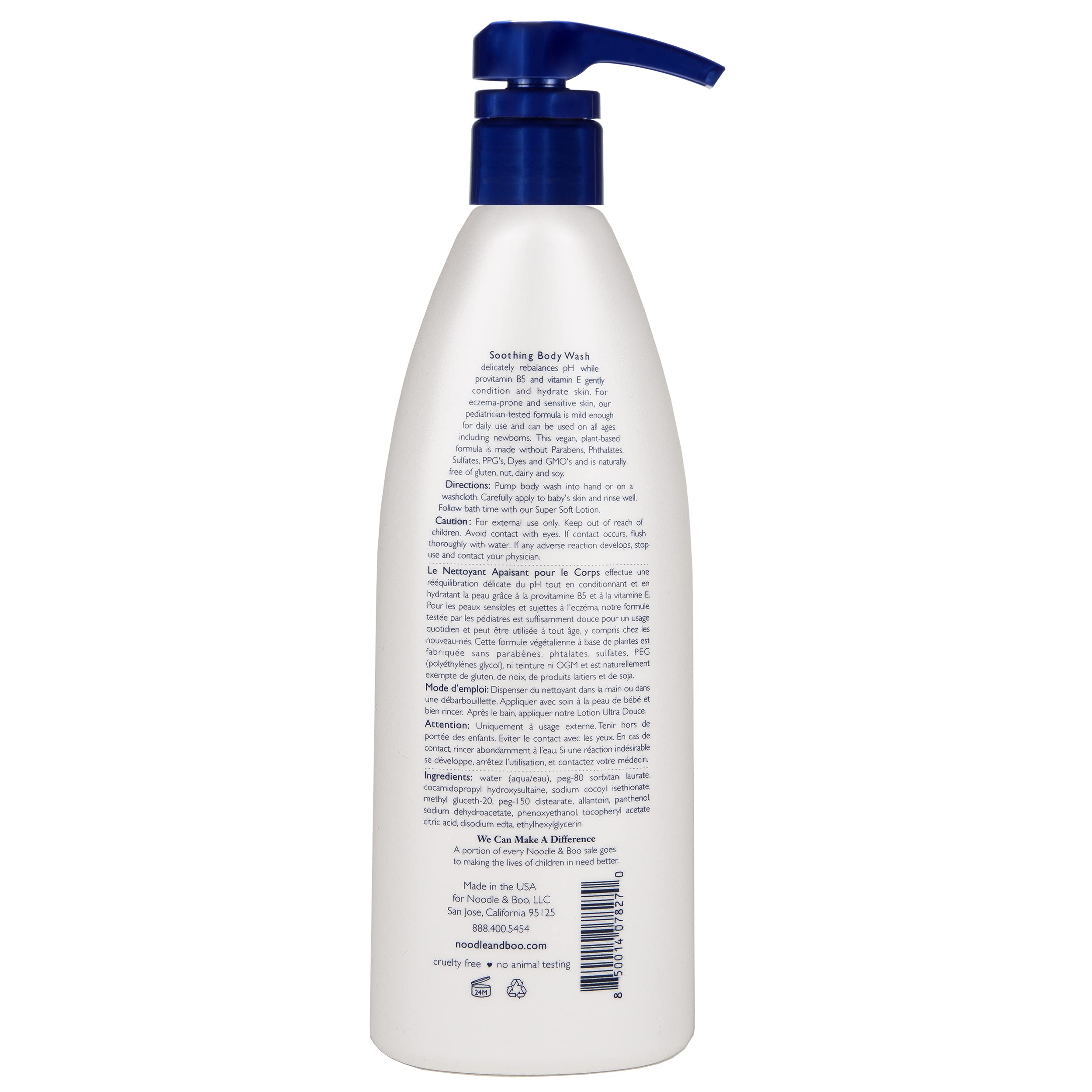 Foto 2 | Gel De Baño Noodle & Boo, Calmante, Sin Fragancia, 480 Ml, Para Bebés - Venta Internacional.
