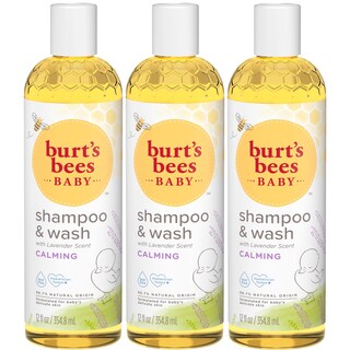 Foto 1 | Champú Y Jabón Para Bebés Burt's Bees Lavender Calming 360 Ml (x3) - Venta Internacional.