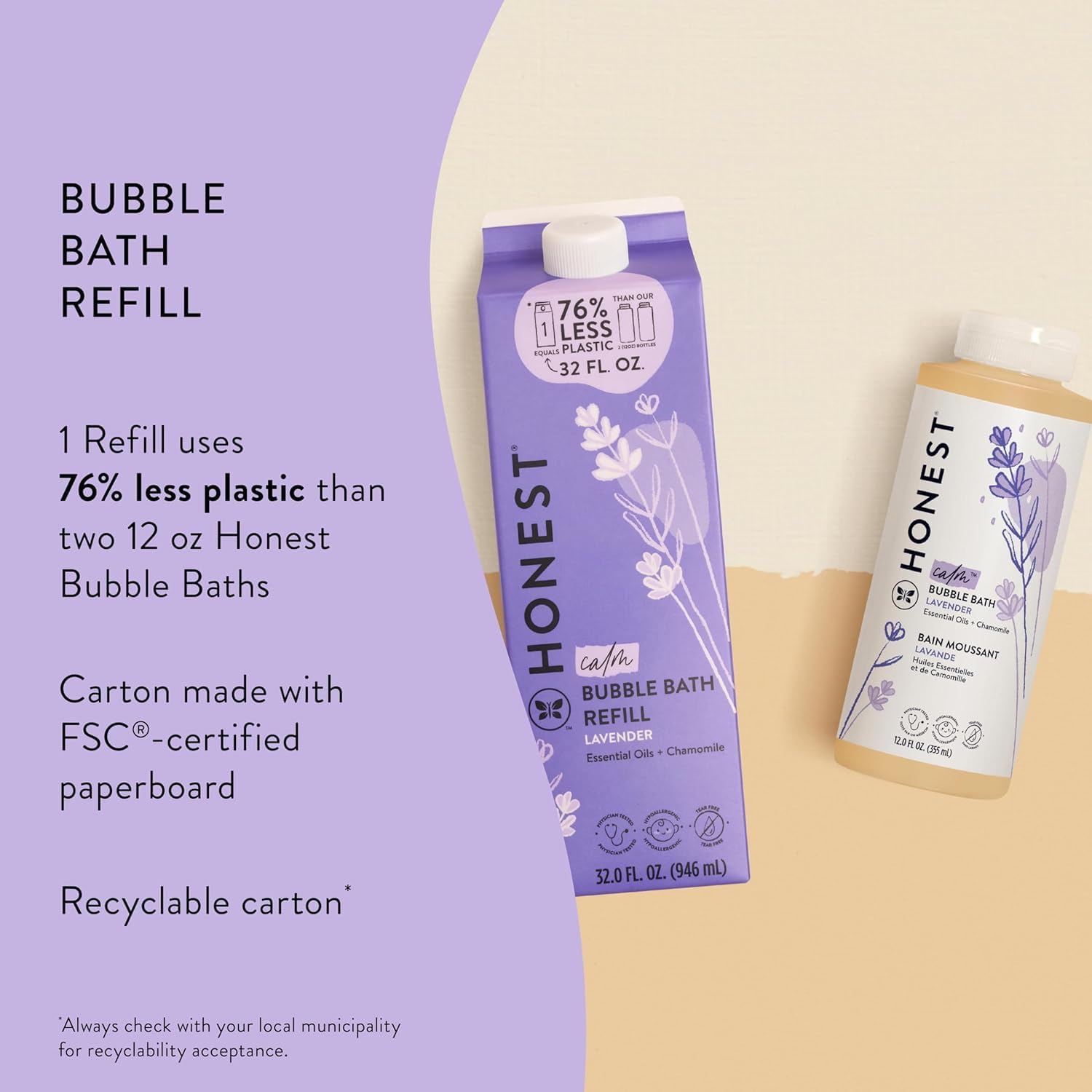 Foto 4 pulgar | Caja De Recarga Para Baño De Burbujas The Honest Company, 946 Ml - Venta Internacional.