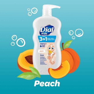Foto 3 | Body And Hair Bubble Bath Dial Kids, Color Melocotón, 710 Ml (paquete De 4) - Venta Internacional.