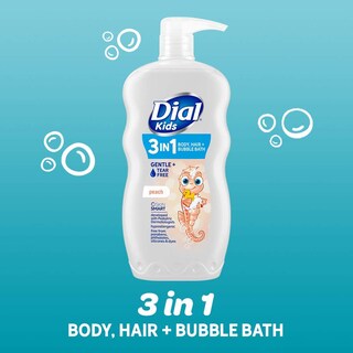 Foto 4 | Body And Hair Bubble Bath Dial Kids, Color Melocotón, 710 Ml (paquete De 4) - Venta Internacional.
