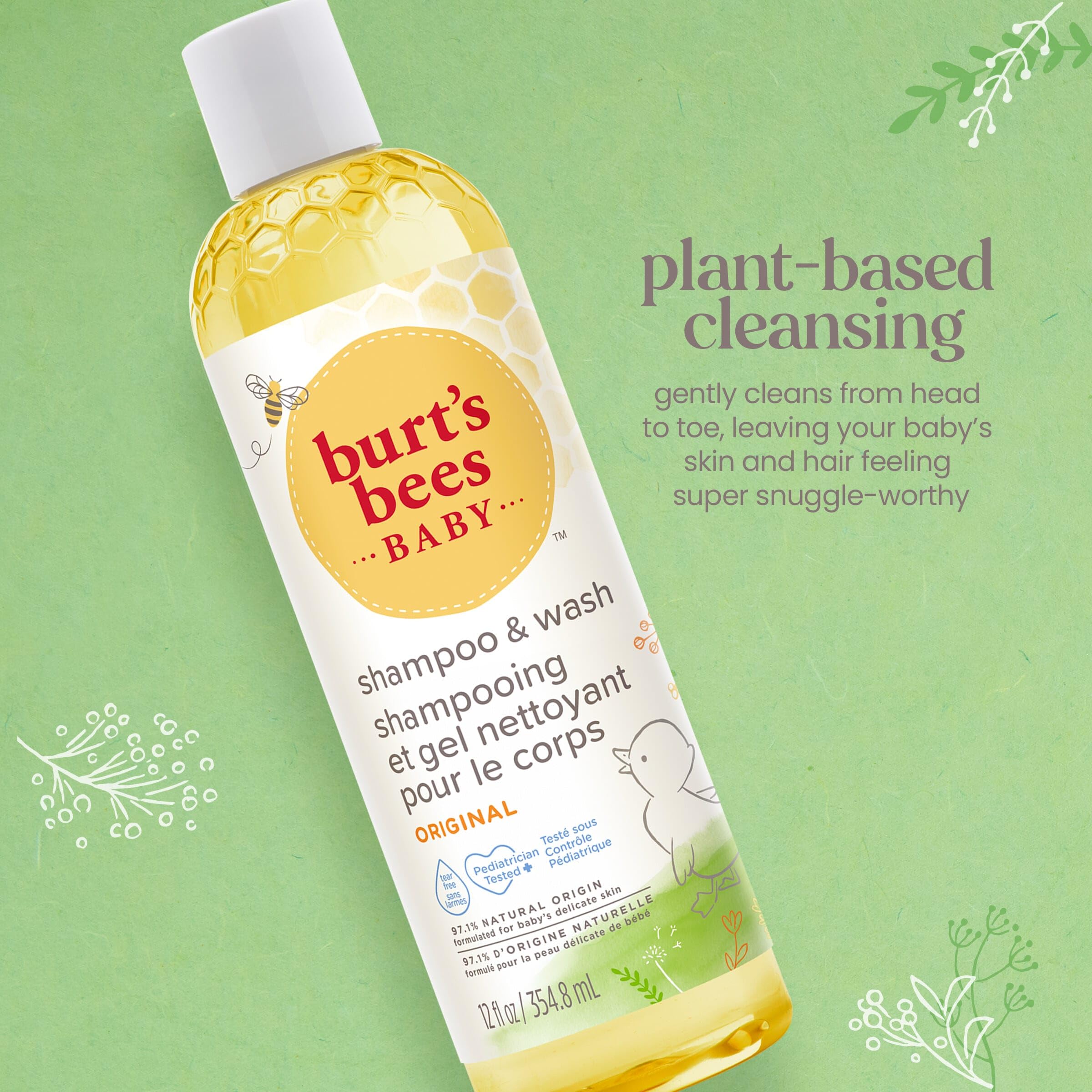 Foto 2 | Champú Y Jabón Para Bebés Burt's Bees Original, 360 Ml (paquete De 3) - Venta Internacional.