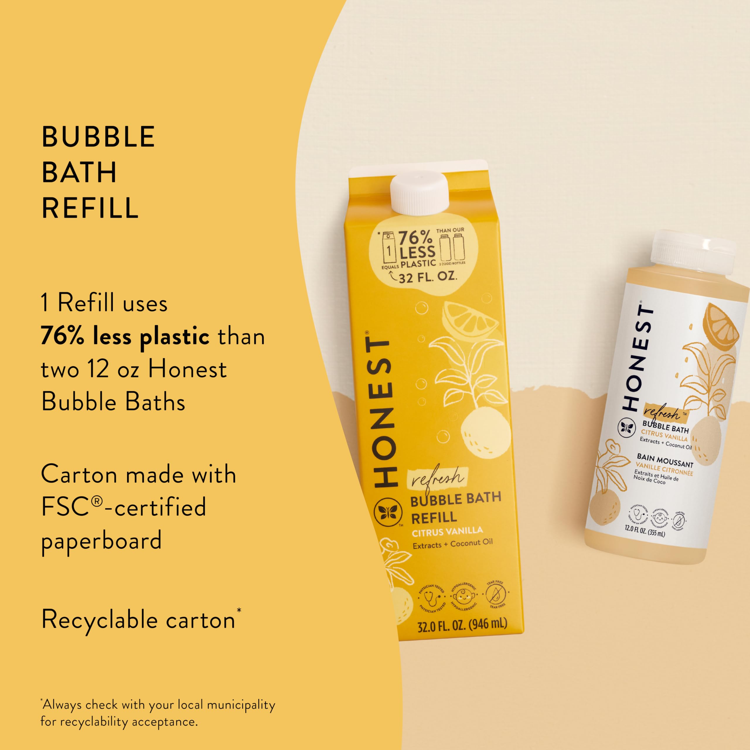 Foto 4 pulgar | Caja De Recarga Para Baño De Burbujas The Honest Company, 946 Ml - Venta Internacional.