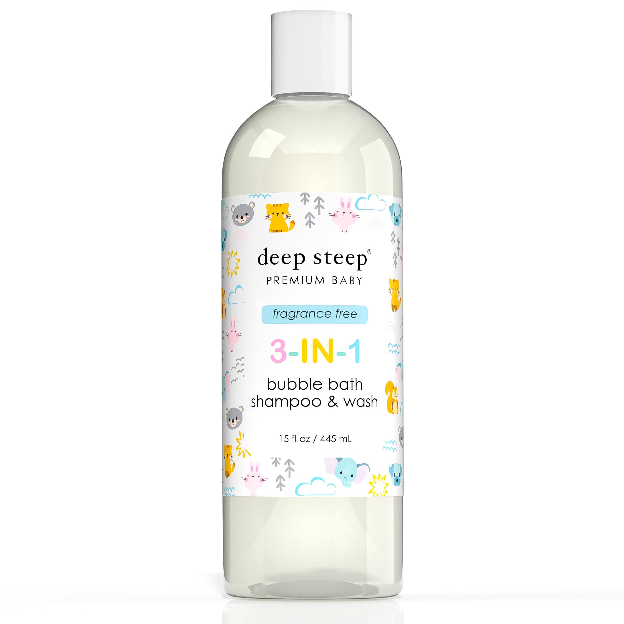 Baño De Burbujas, Champú Y Gel De Baño Deep Steep Sin Fragancia - Venta Internacional.