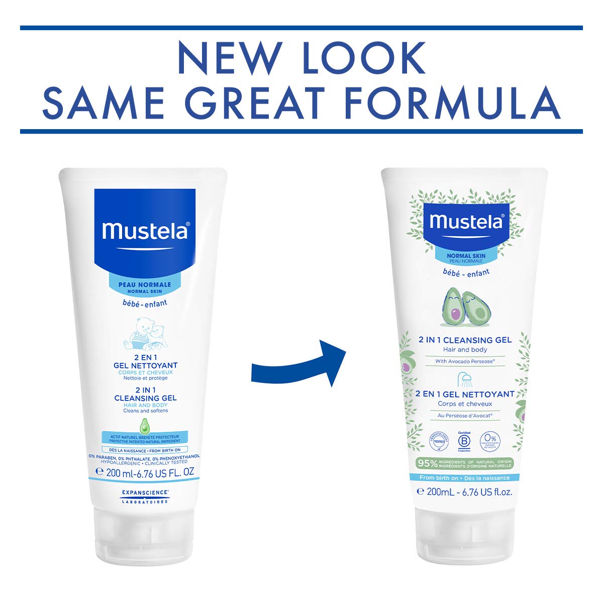 Foto 3 pulgar | Gel Limpiador Mustela Baby 2 En 1 Para Cuerpo Y Cabello Con Aguacate  200 Ml - Venta Internacional.