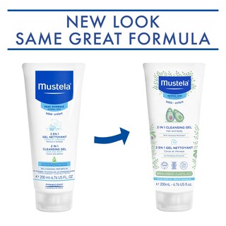 Foto 2 | Gel Limpiador Mustela Baby 2 En 1 Para Cuerpo Y Cabello Con Aguacate 200 Ml - Venta Internacional.