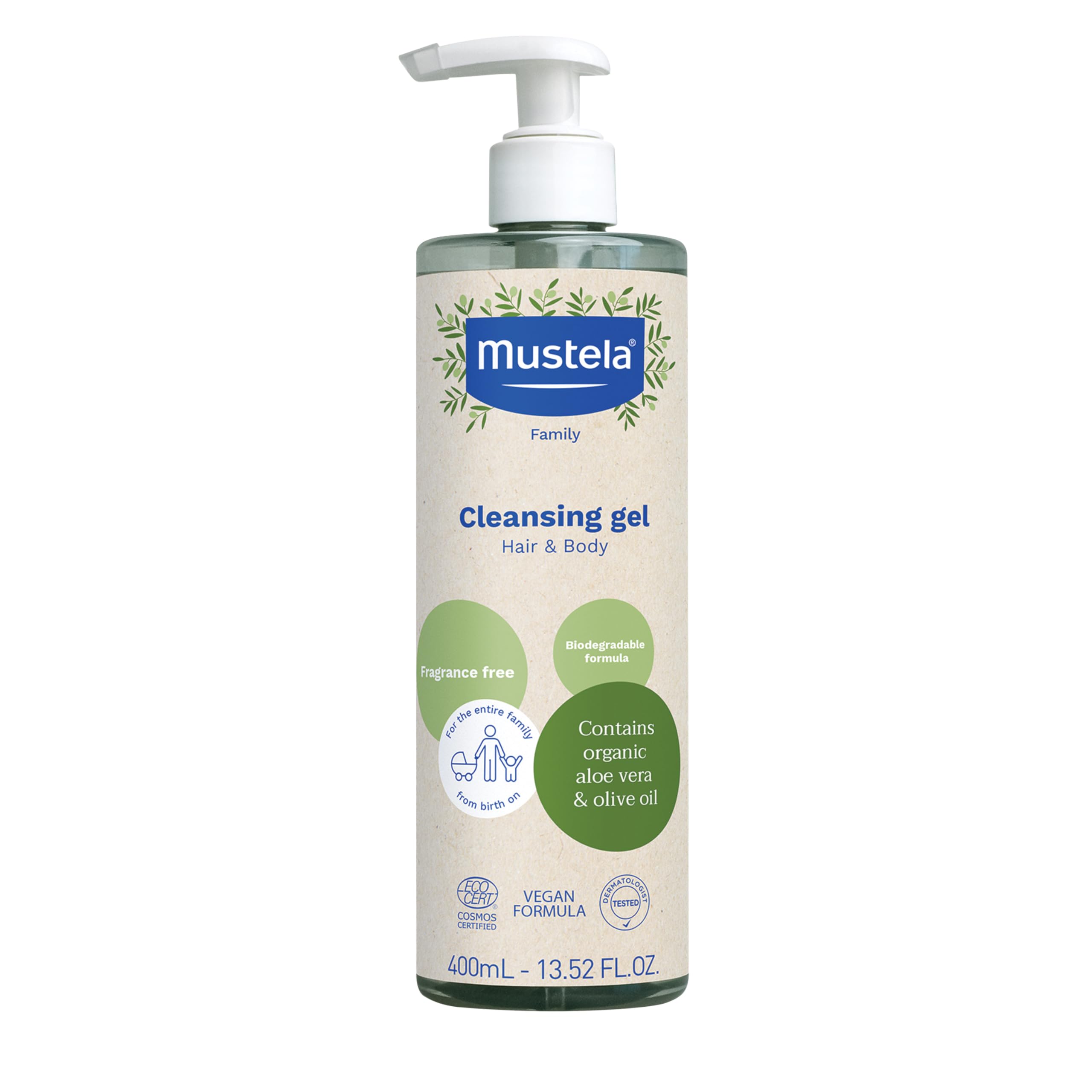 Foto 2 pulgar | Gel Limpiador Mustela  Certificado Orgánico  400 Ml  Para Bebés  Niños Y Adultos - Venta Internacional.