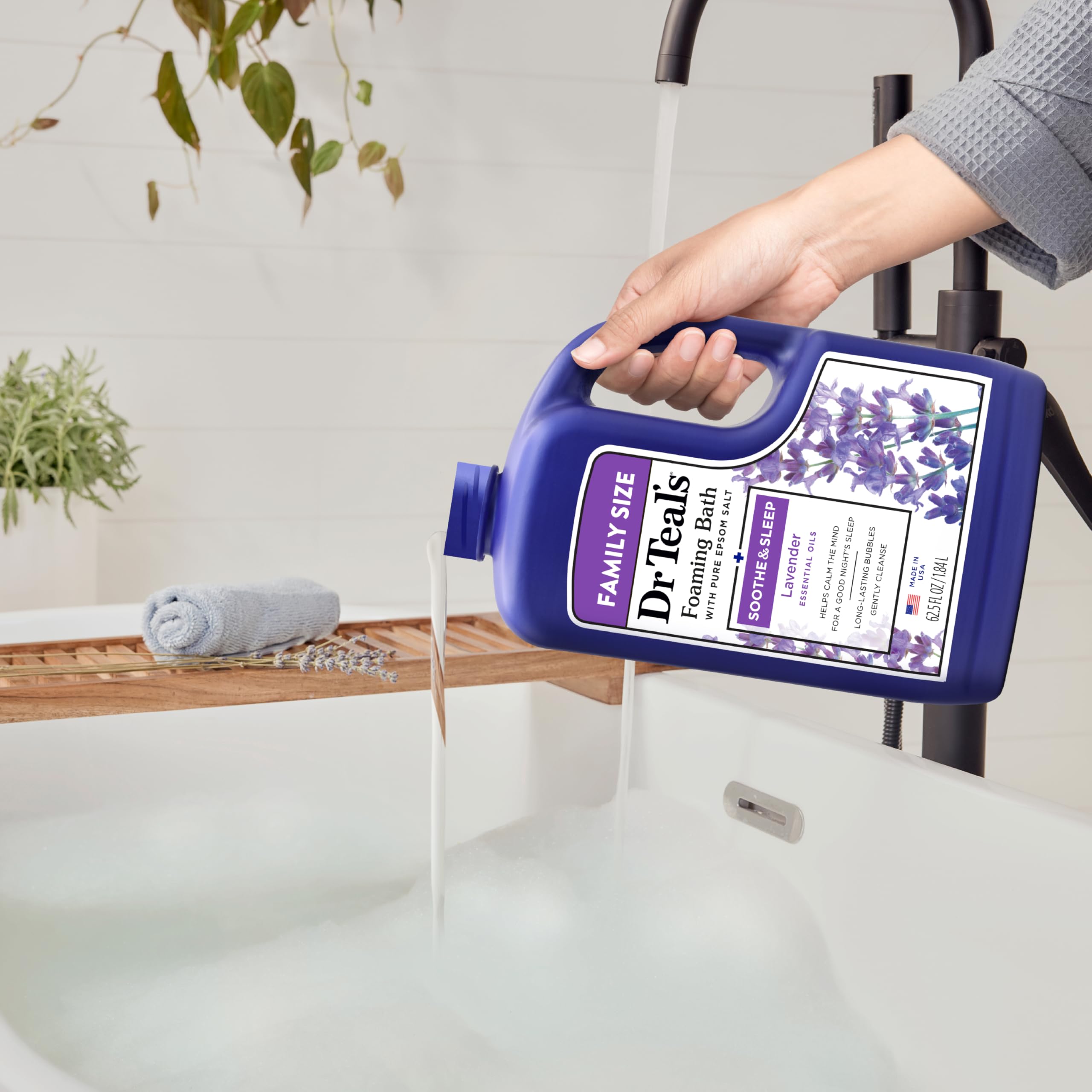 Foto 7 pulgar | Baño Espumoso Dr. Teal's Soothe & Sleep Con Lavanda  1 85 Litros - Venta Internacional.