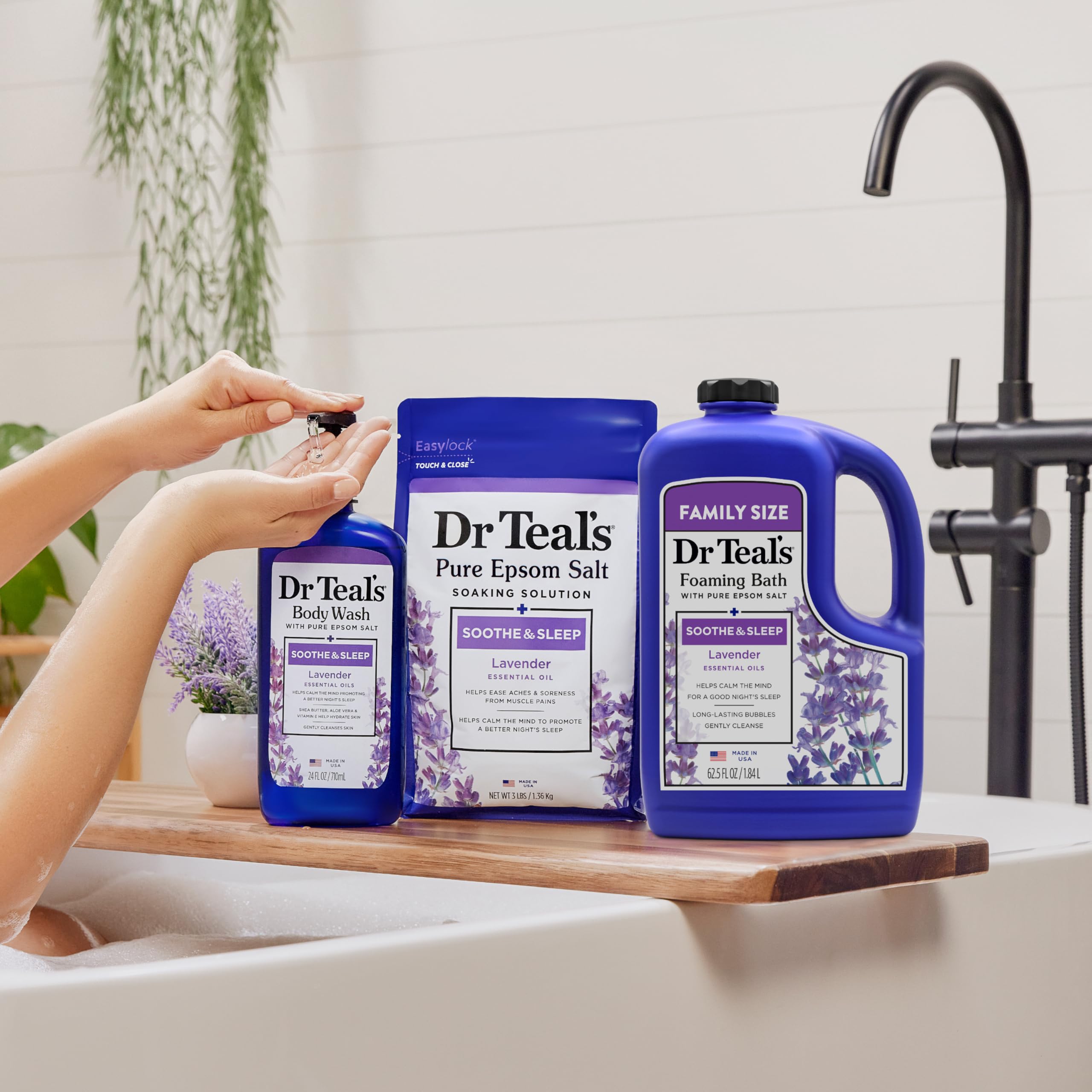 Foto 8 pulgar | Baño Espumoso Dr. Teal's Soothe & Sleep Con Lavanda  1 85 Litros - Venta Internacional.