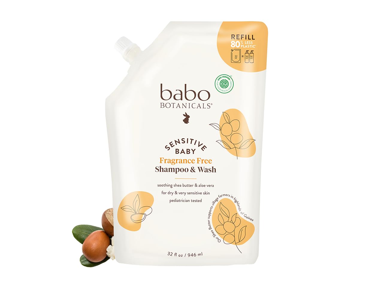 Champú Y Jabón Babo Botanicals Sensitive Baby 960 Ml - Venta Internacional.