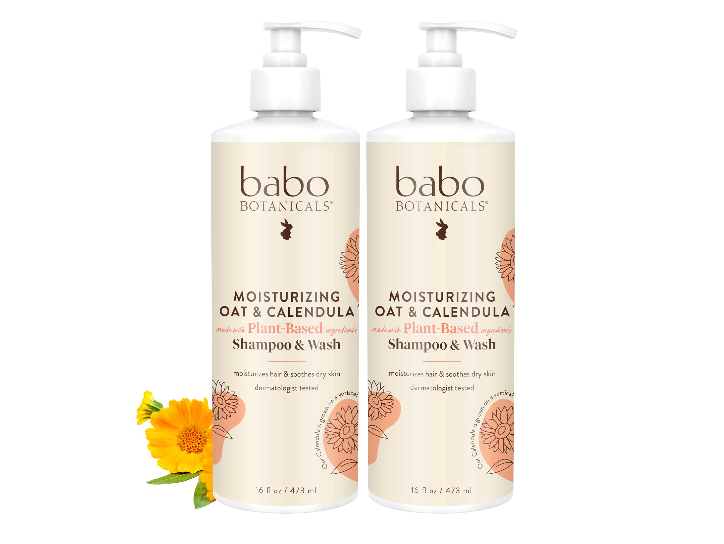 Champú Y Jabón Babo Botanicals Hidratantes Con Avena Y Caléndula - Venta Internacional.