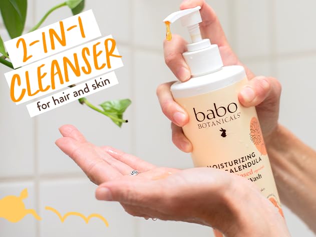 Foto 4 pulgar | Champú Y Jabón Babo Botanicals Hidratantes Con Avena Y Caléndula - Venta Internacional.