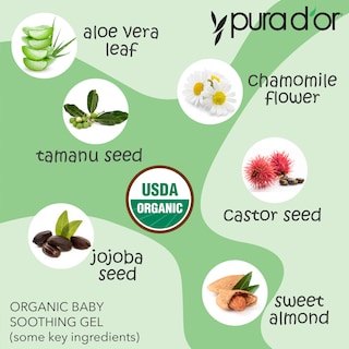 Foto 4 | Gel Calmante Pura D'or Organic Baby 473 Ml Con Aloe Vera Y Aceites - Venta Internacional.