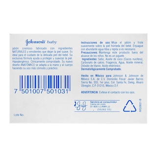 Foto 3 | Jabón Cremoso Johnson's Baby Original 75 g