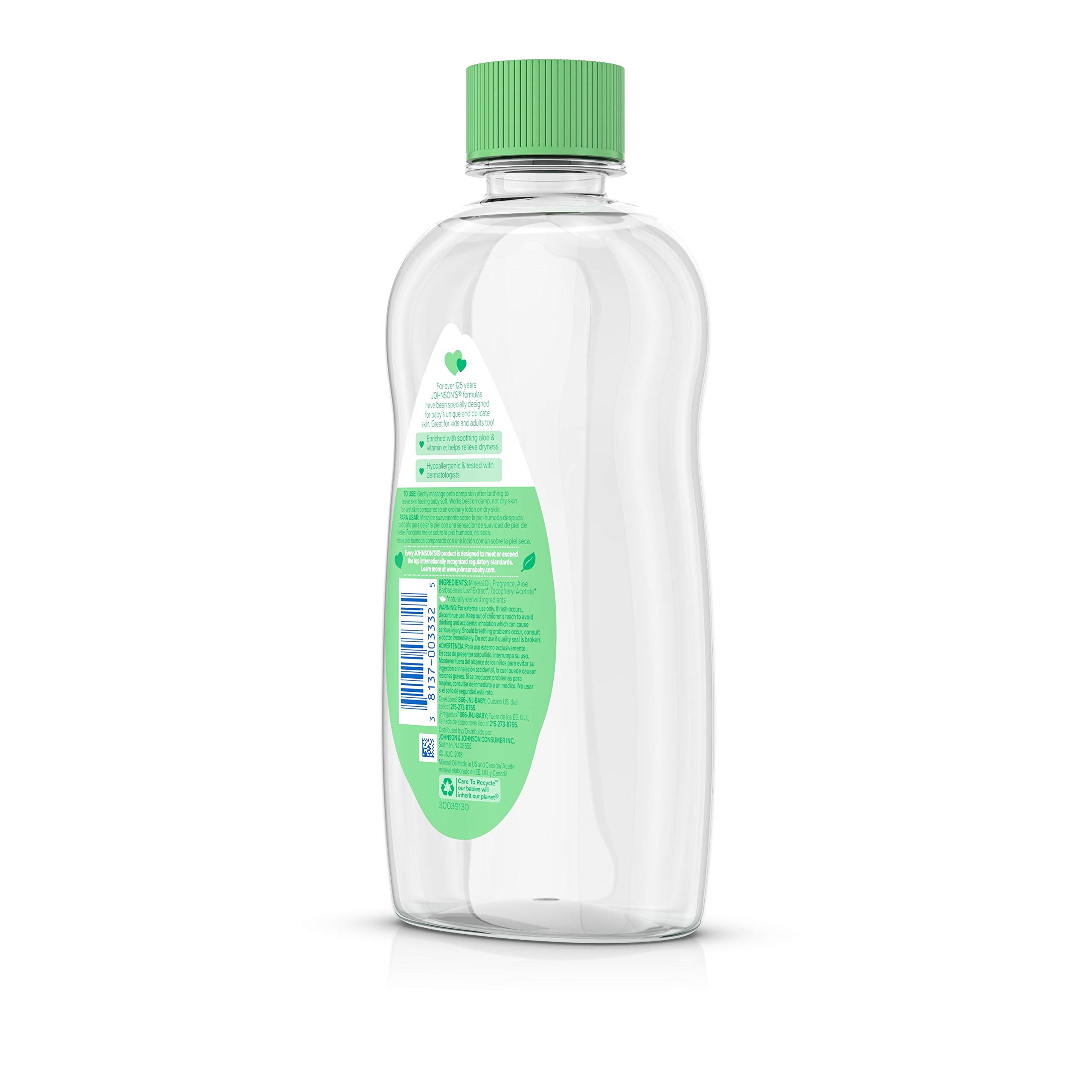 Foto 5 | Aceite Para Bebés Johnson's Baby Johnson & Johnson Aloe 414ml - Venta Internacional.