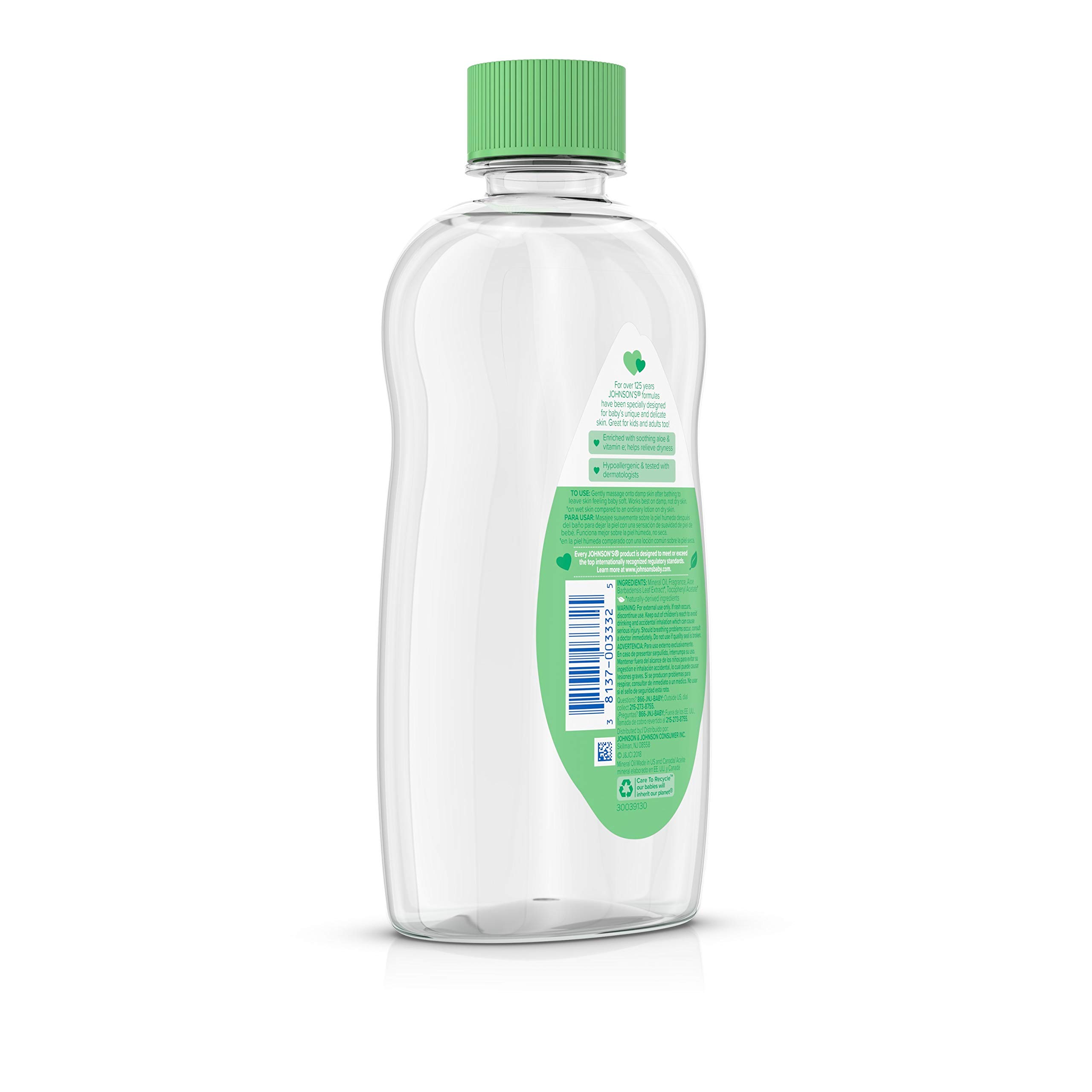 Foto 6 | Aceite Para Bebés Johnson's Baby Johnson & Johnson Aloe 414ml - Venta Internacional.