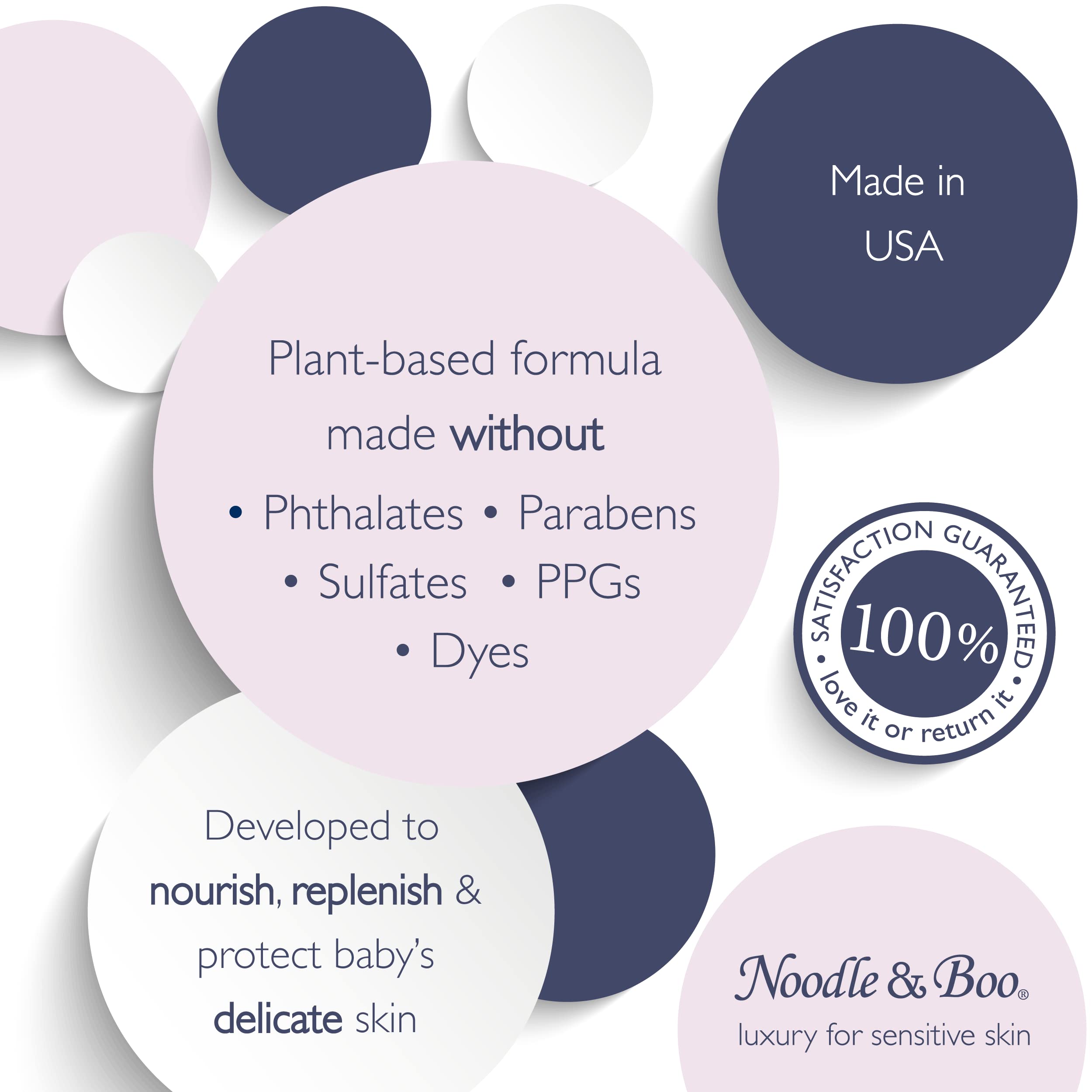 Foto 6 | Jabón Corporal Para Bebé Noodle & Boo Soothing 480 Ml Con Jabón Natural - Venta Internacional.