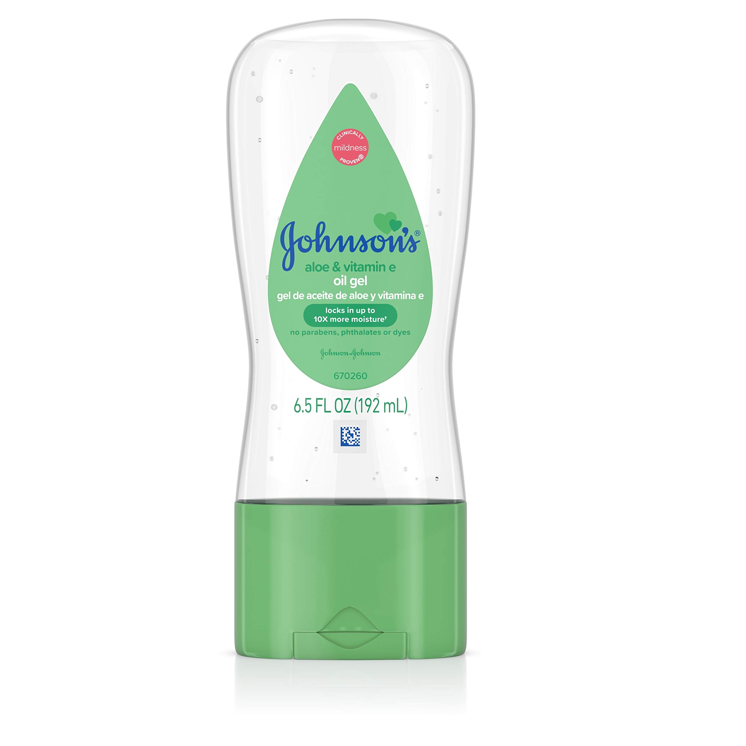 Aceite en Gel Johnson's Baby con Aloe Vera y Vitamina E 190 Ml - Venta Internacional