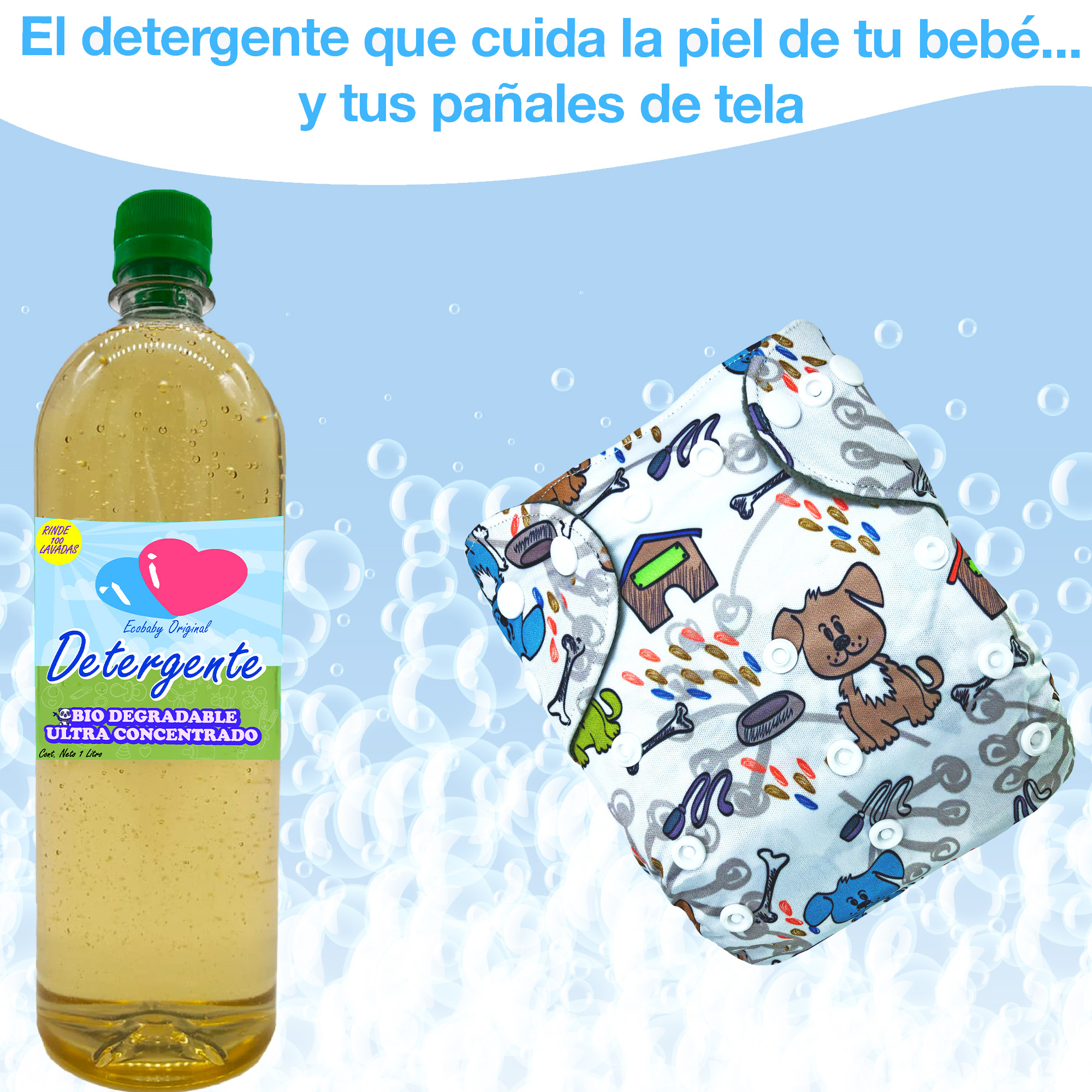 Foto 5 pulgar | Detergente Para Pañales De Tela Para Bebés Ecobaby Original