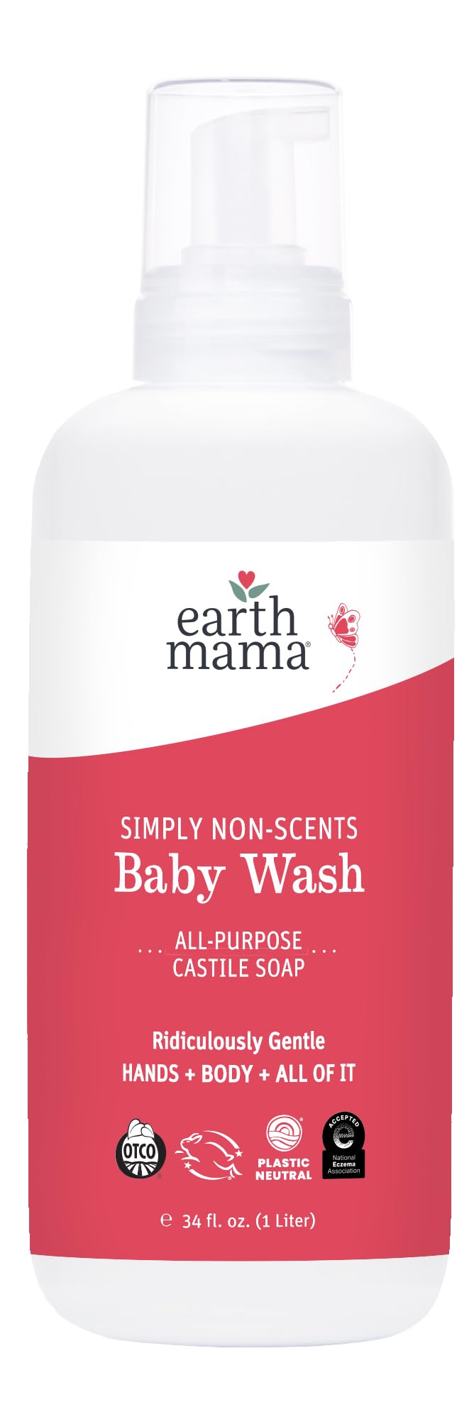Foto 2 pulgar | Jabón Espumoso Para Manos Earth Mama Simply Non-scents, 1 Litro - Venta Internacional.