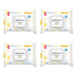Foto 1 | Toallitas Limpiadoras Desinfectantes Para Bebés Johnson's Hand & Face 25 Unidades - Venta Internacional.