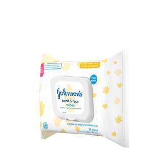 Foto 6 | Toallitas Limpiadoras Desinfectantes Para Bebés Johnson's Hand & Face 25 Unidades - Venta Internacional.