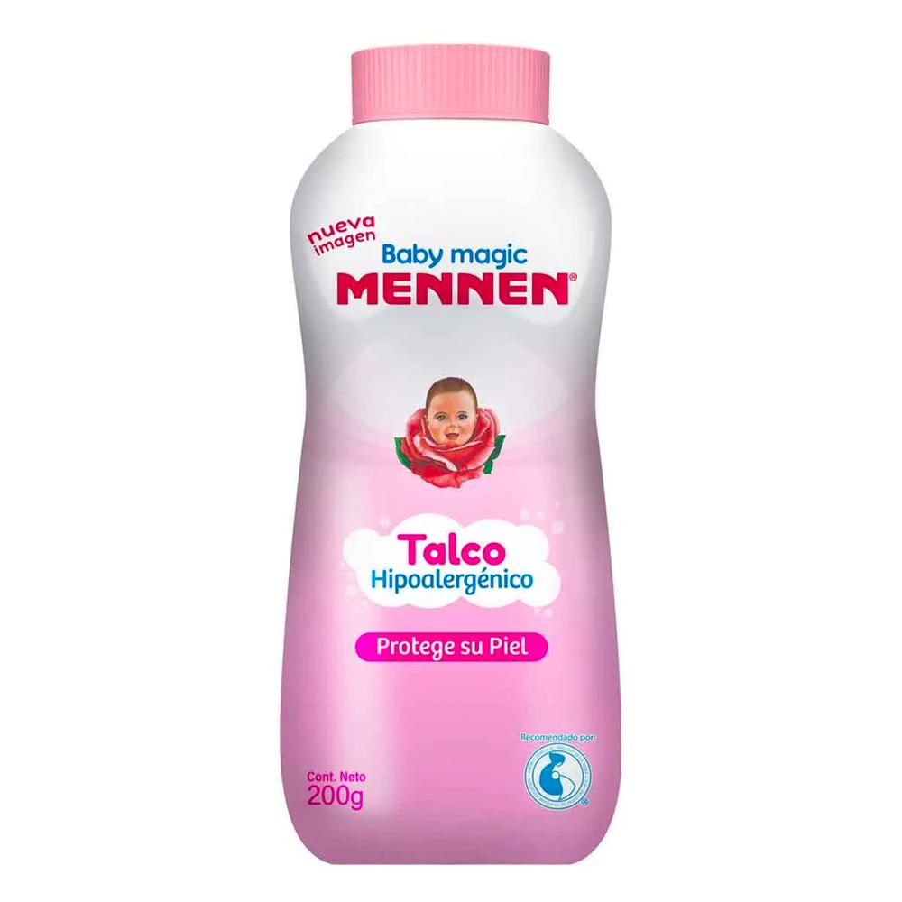 Talco Para Bebé Mennen Baby Magic Rosa 200 Gr