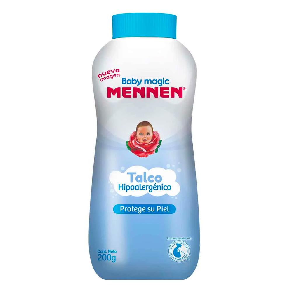 Talco Para Bebé Mennen Baby Magic Azul 200 Gr