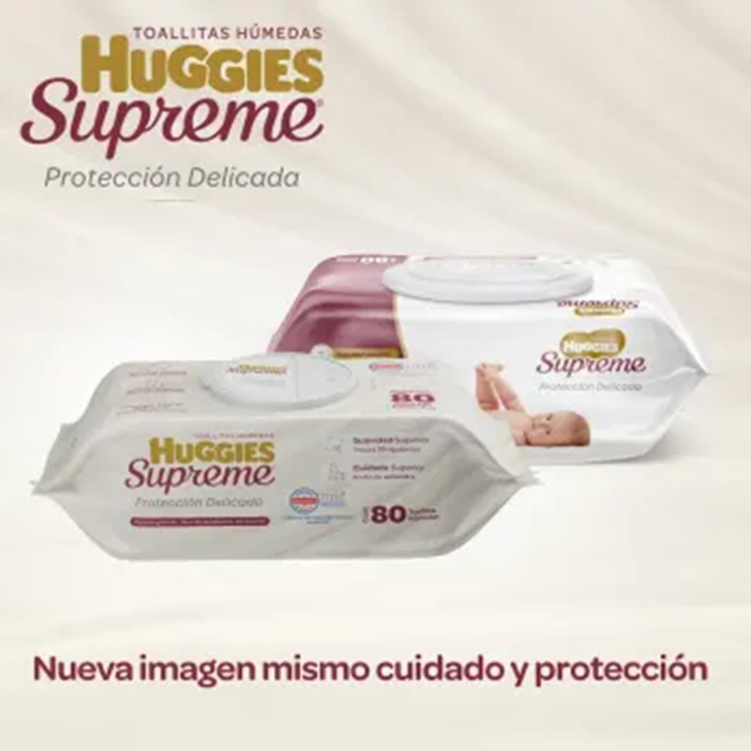Foto 3 pulgar | Toallitas Húmedas Huggies Supreme 480 Pzas