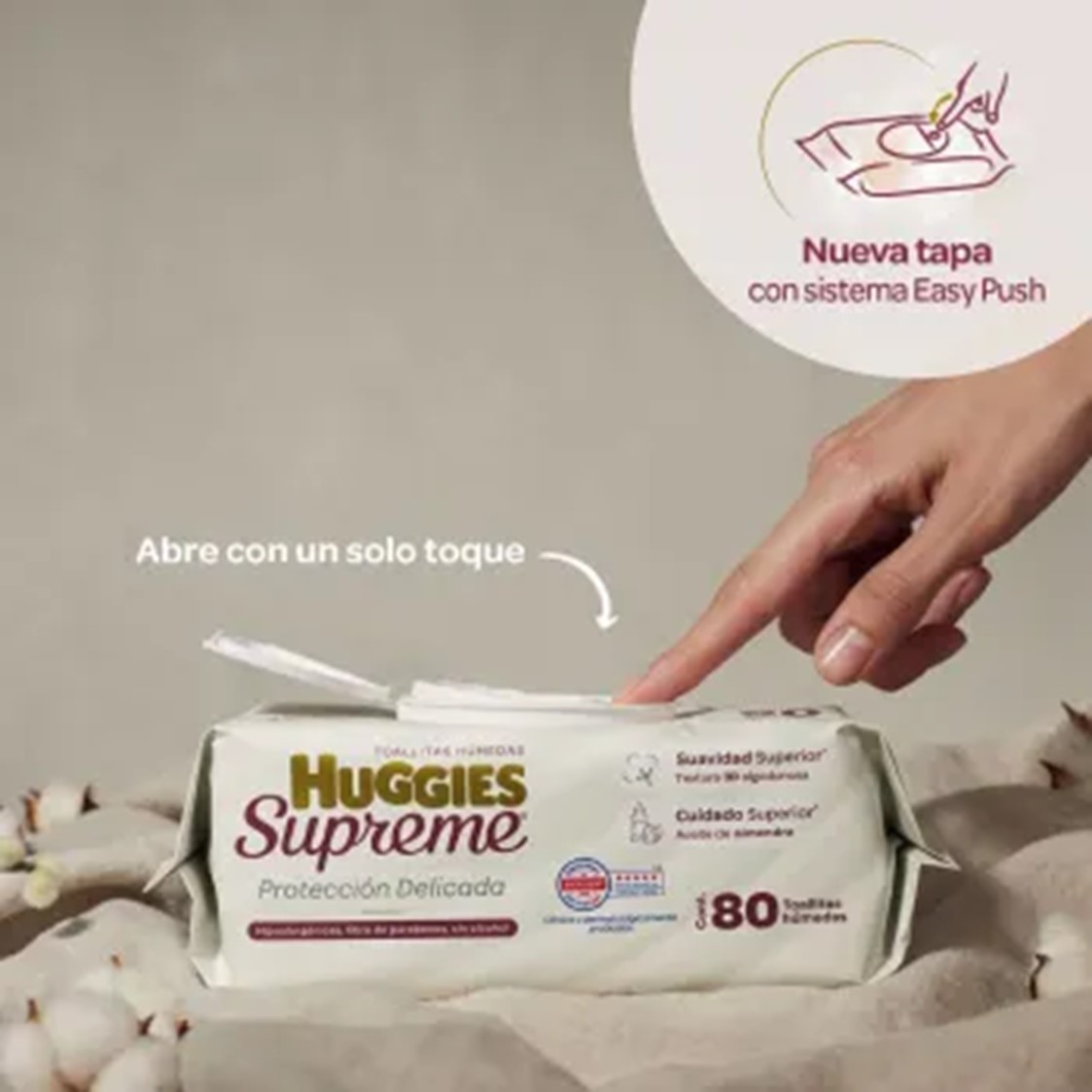 Foto 5 pulgar | Toallitas Húmedas Huggies Supreme 480 Pzas