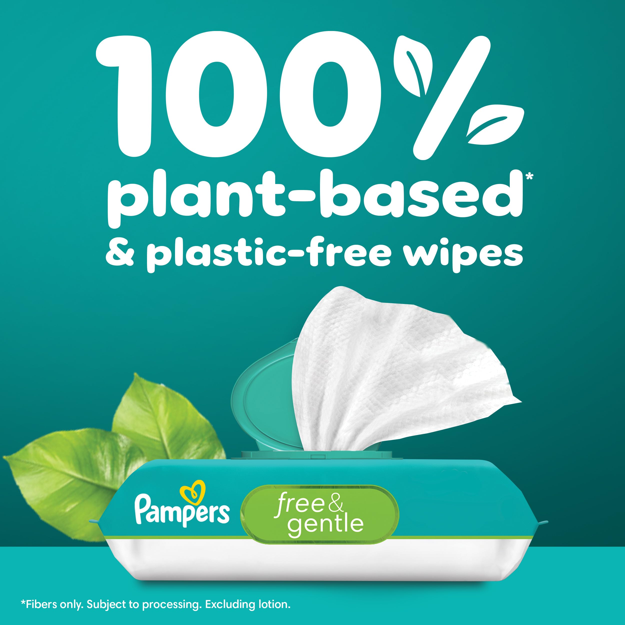 Foto 5 | Toallitas Para Bebés Pampers Free & Gentle 100% A Base De Plantas 624 Unidades - Venta Internacional.