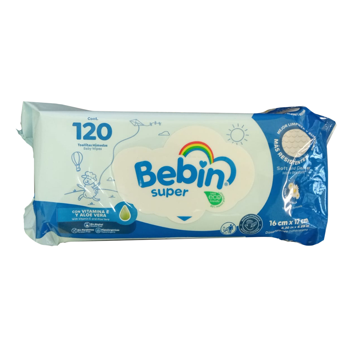 Toallitas Húmedas Bebin Super 120pz