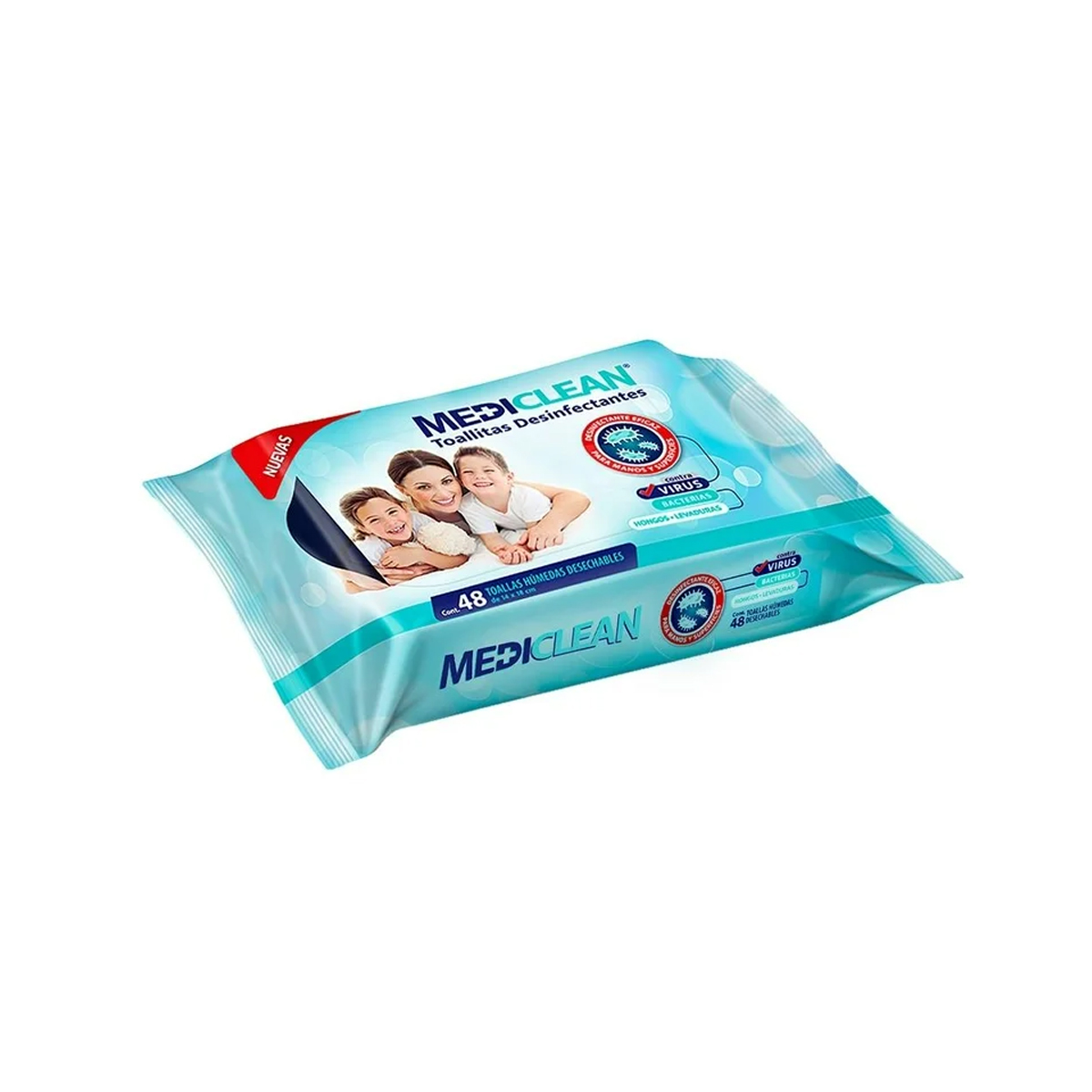 Foto 2 | Toallitas Desinfectantes Mediclean 3 Pack Con 144 Pzas