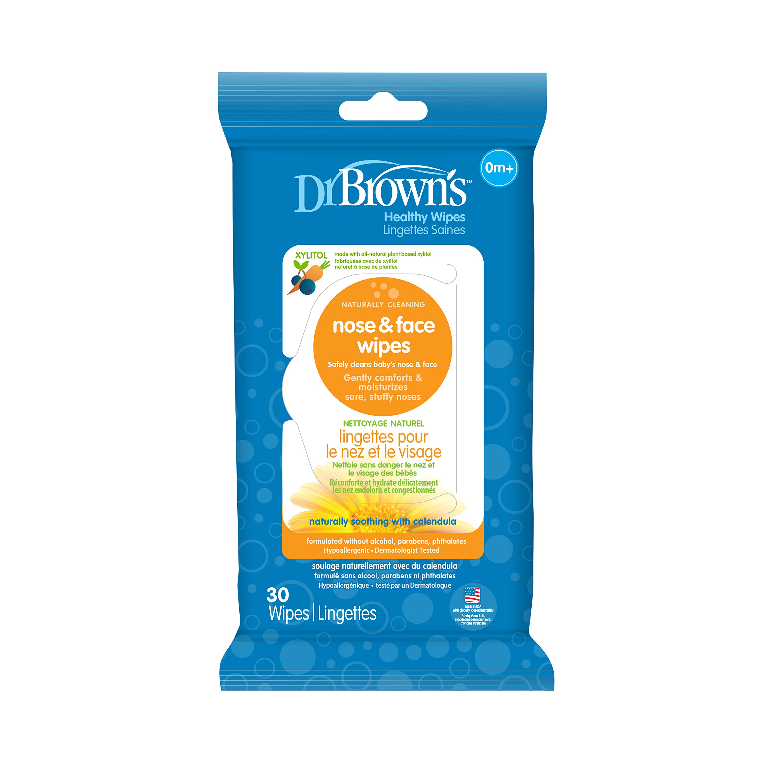 Toallitas Para Nariz Y Rostro Dr. Brown's Healthy For Baby, 30 Unidades - Venta Internacional.