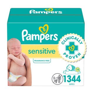 Foto 1 | Toallitas Para Bebés Pampers Sensitive A Base De Agua 1344 - Venta Internacional.