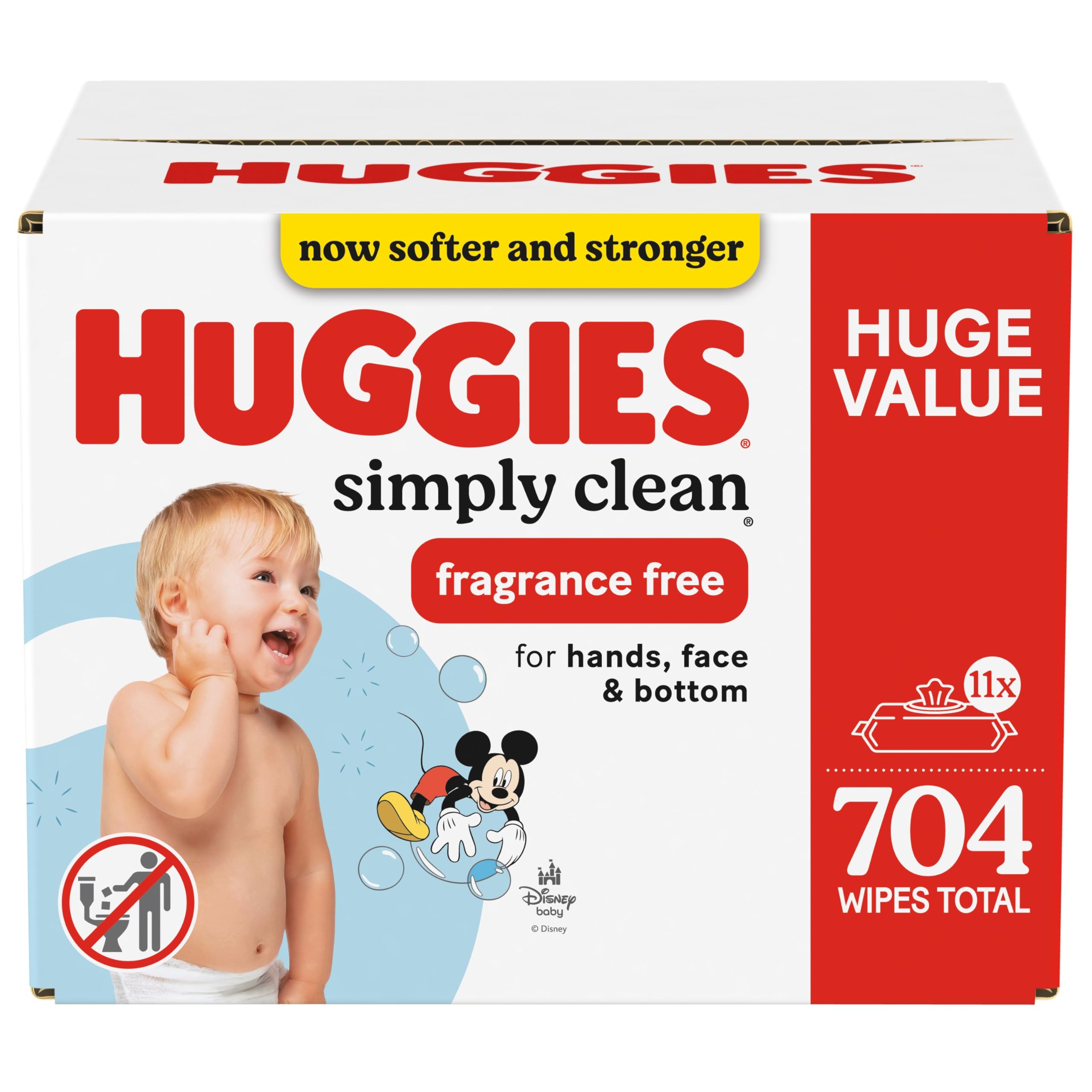 Foto 1 | Toallitas Húmedas Huggies Simply Clean 704 Sin Fragancia - Venta Internacional.