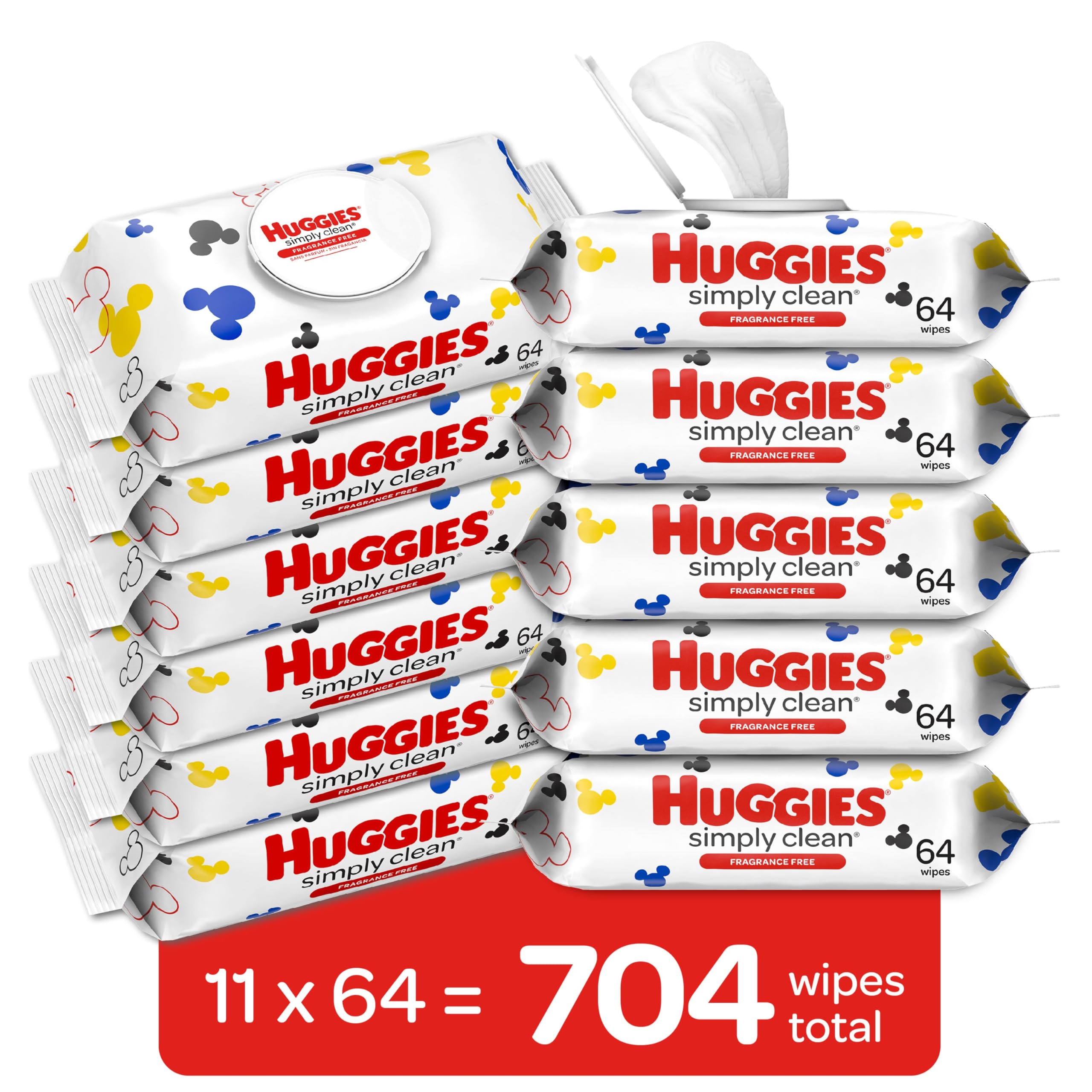 Foto 2 | Toallitas Húmedas Huggies Simply Clean 704 Sin Fragancia - Venta Internacional.