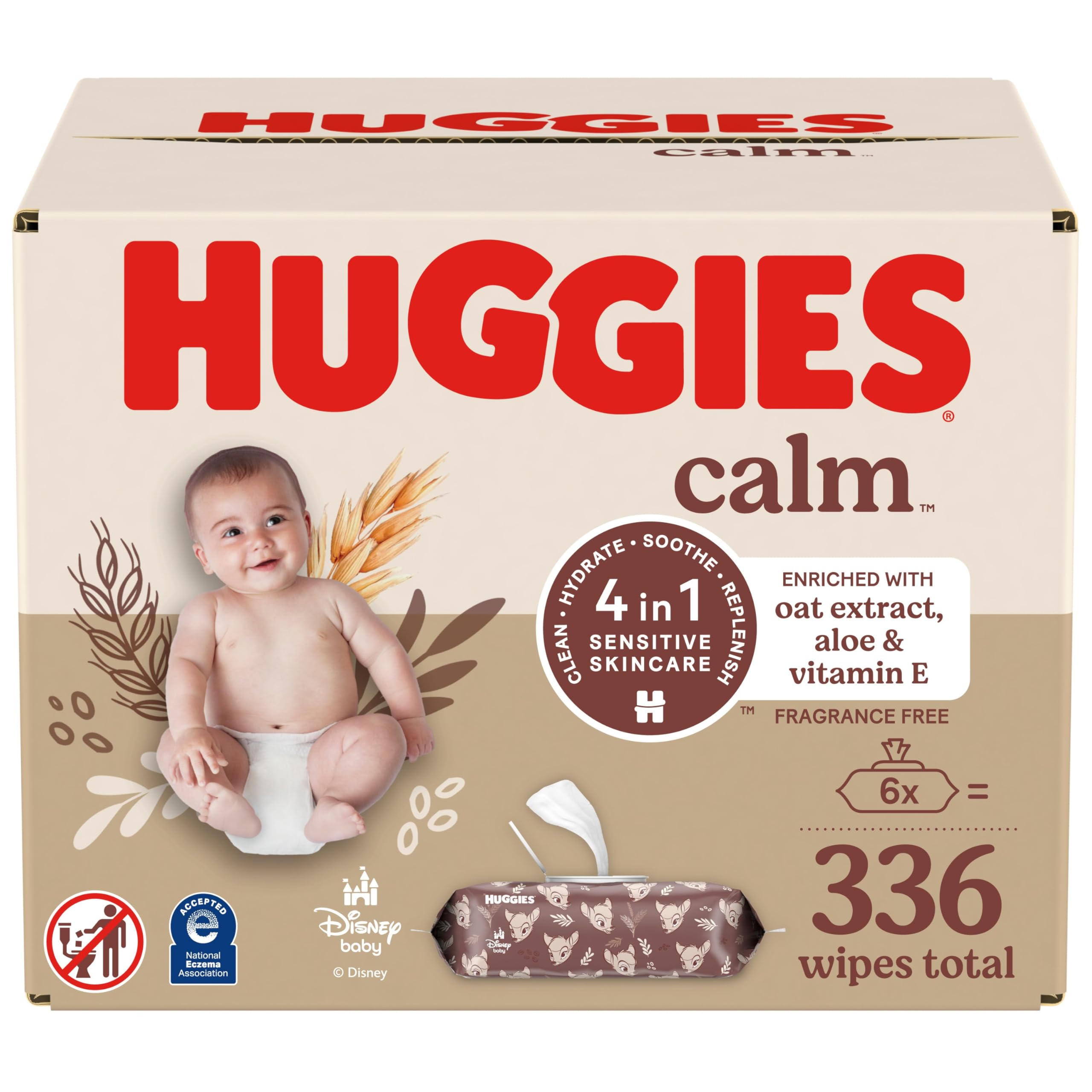 Foto 2 pulgar | Toallitas Húmedas Para Bebés Huggies Calm, Sin Perfume, Hipoalergénicas, 560 Toallitas - Venta Internacional.