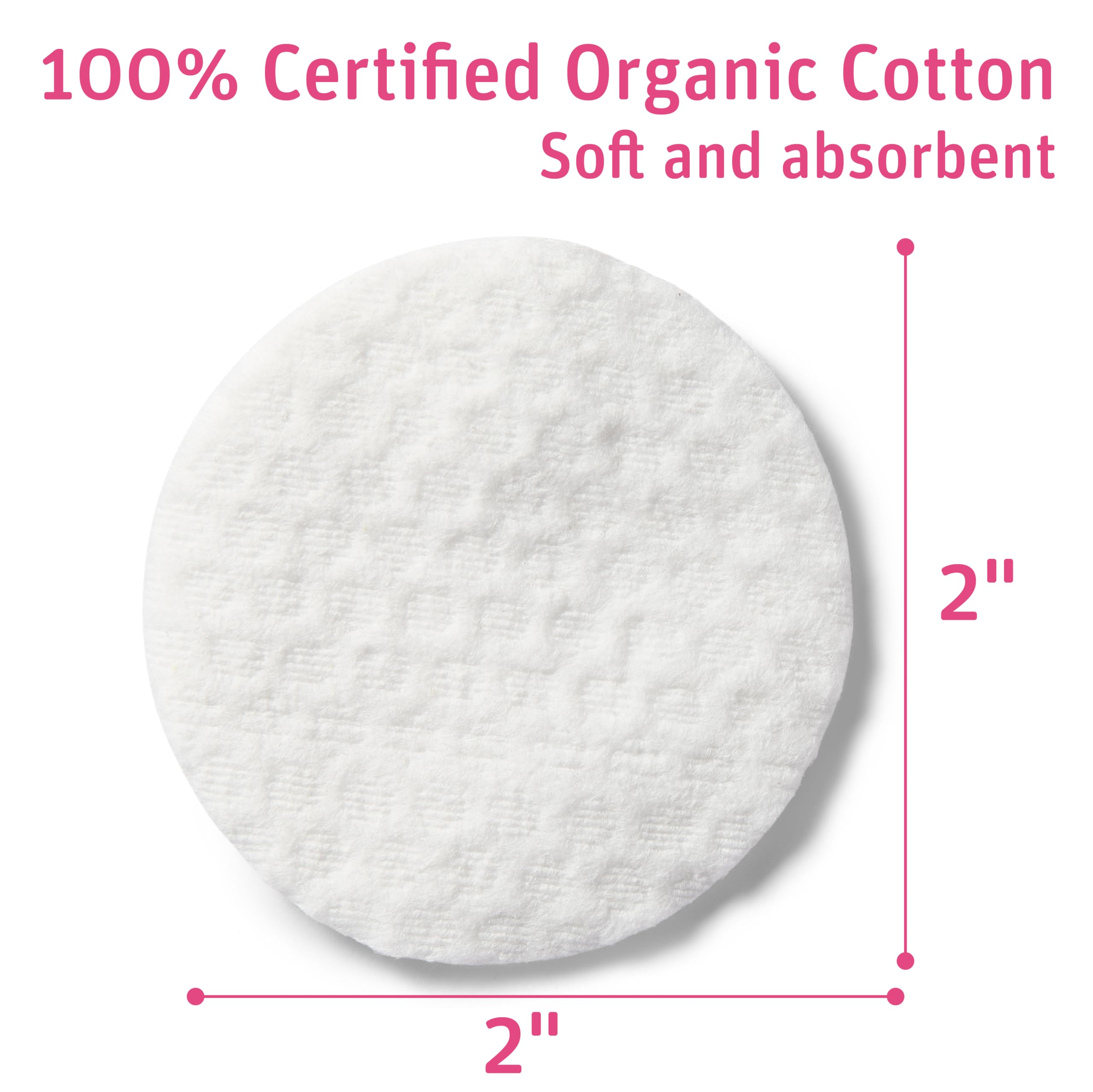 Foto 3 pulgar | Cotton Rounds Medline Simply Soft Premium Organic 300 Almohadillas - Venta Internacional.