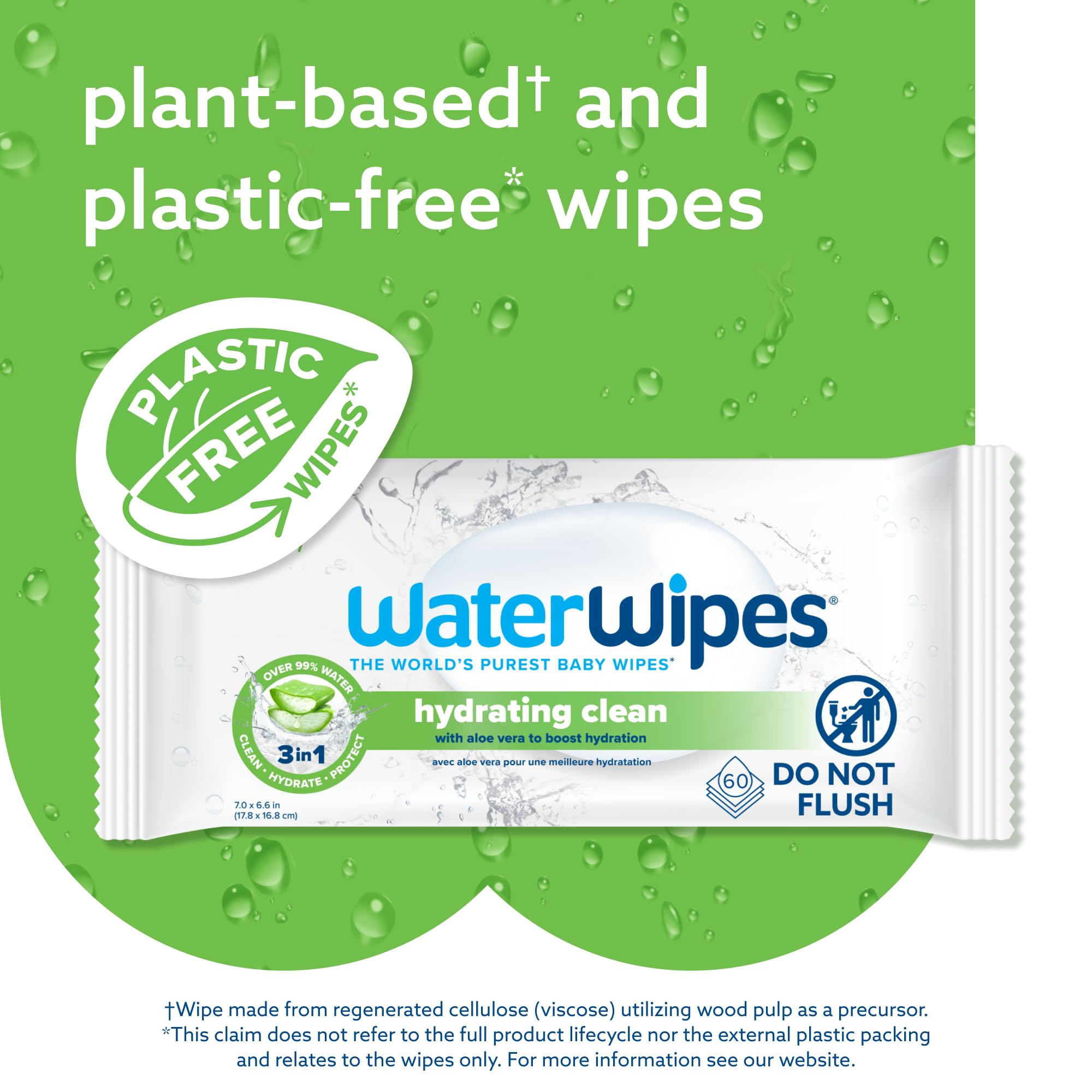 Foto 6 pulgar | Toallitas Para Bebés Waterwipes Hydrating Clean, 99% A Base De Agua, 360 Unidades - Venta Internacional.