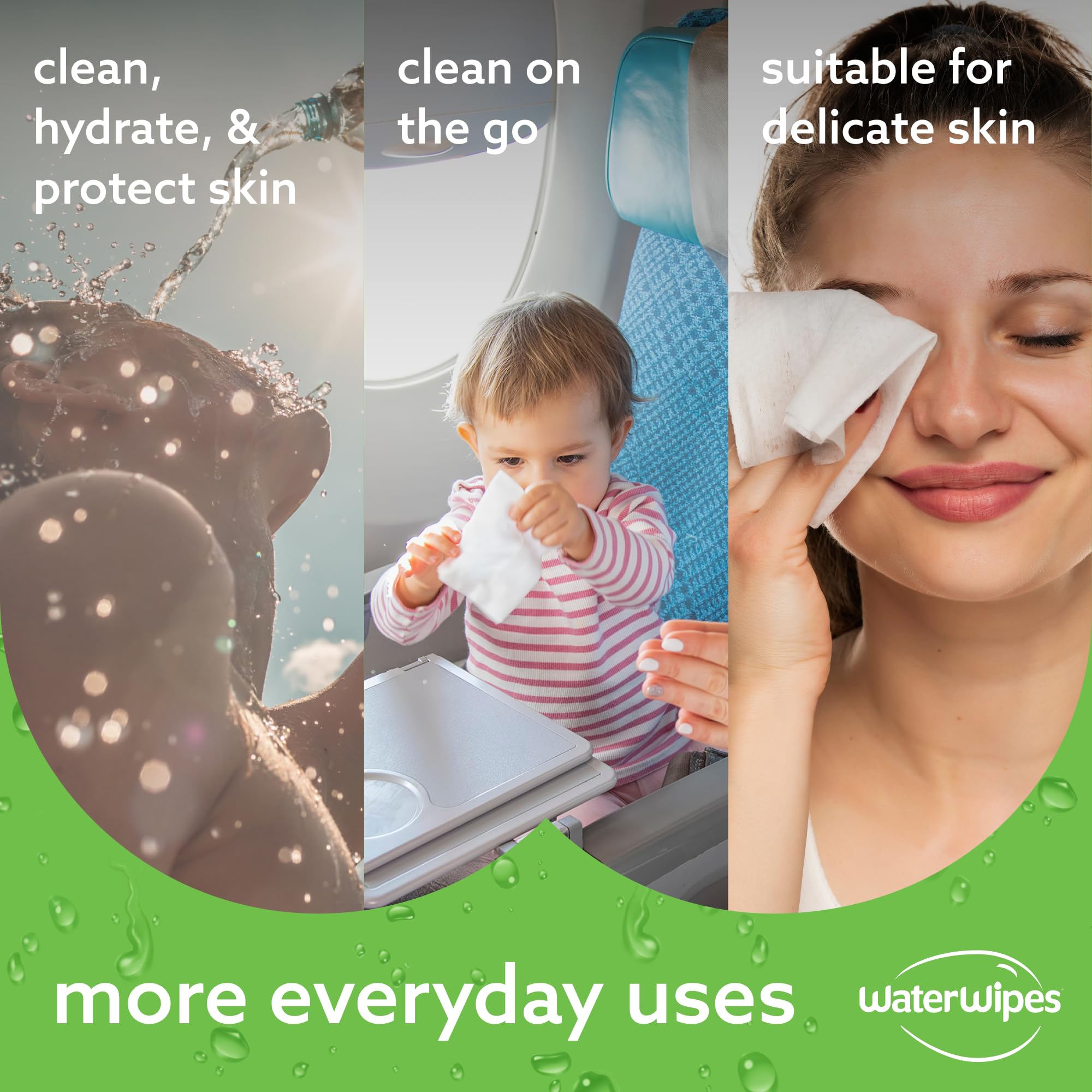Foto 7 pulgar | Toallitas Para Bebés Waterwipes Hydrating Clean, 99% A Base De Agua, 360 Unidades - Venta Internacional.